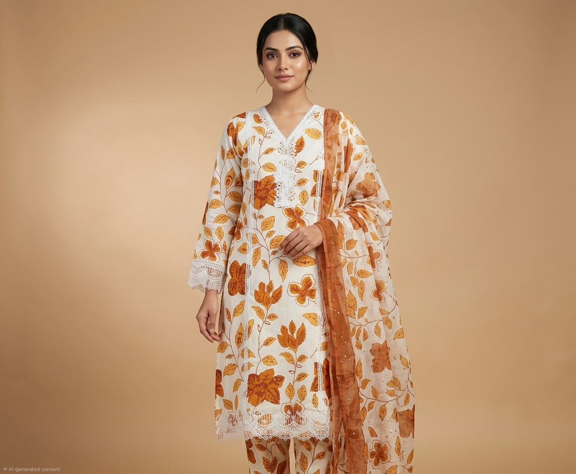 Floral Lattice 3 piece