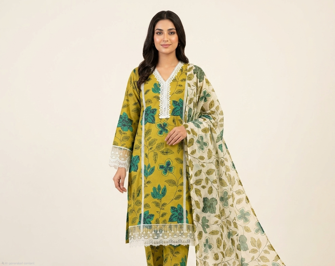 Floral Lattice 3 piece