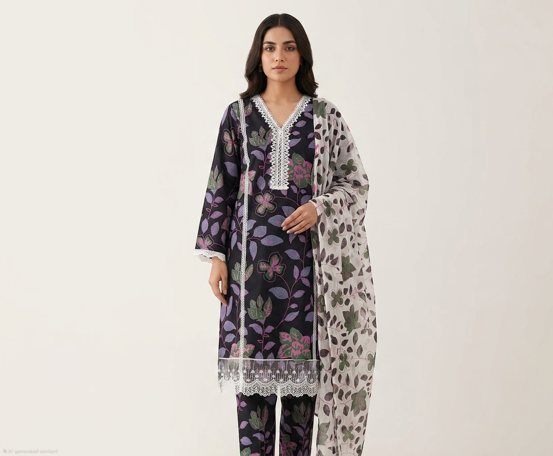 Floral Lattice 3 piece