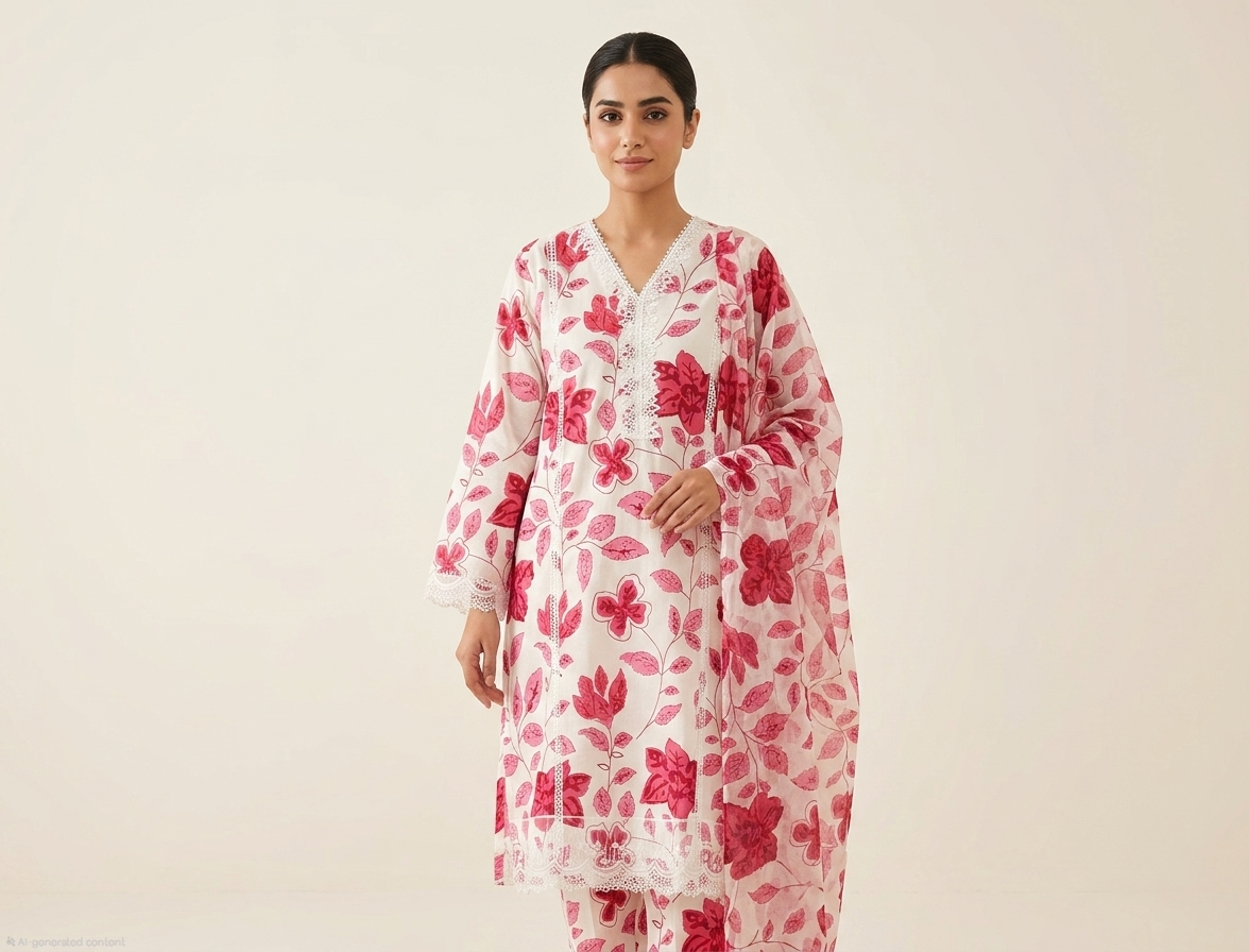 Floral Lattice 3 piece