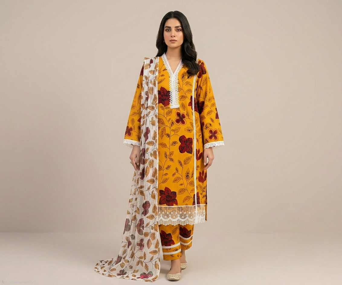 Floral Lattice 3 piece